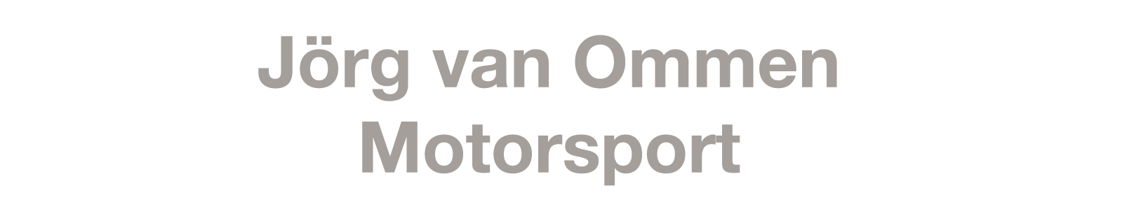 Jörg van Ommen Motorsport